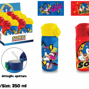 BORRACCIA TERMICA ACCIAIO INOX CON CANNUCCIA 350 ML SONIC